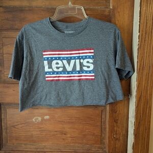 Levi's Gray Short Sleeve Tee with Logo
